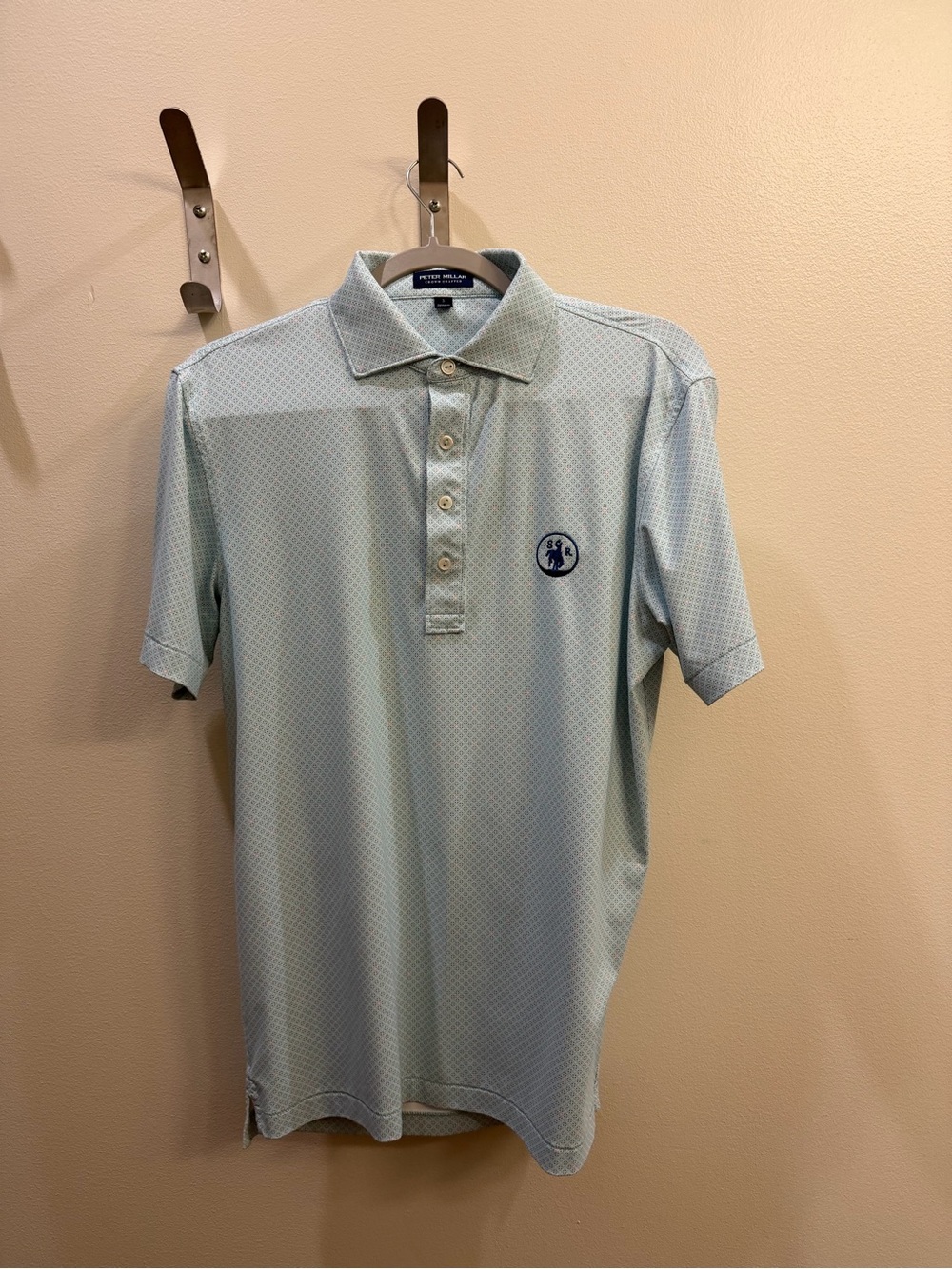 Peter Millar Crown Crafted Light Blue Polo Shirt With Logo